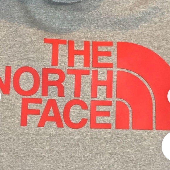 The North Face Women's Grey and Red Hoodie Large - Picture 5 of 11